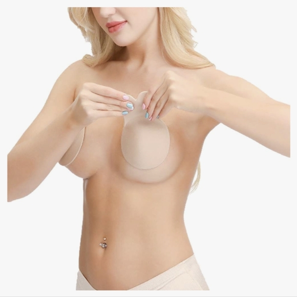 NWT 2 Pairs Invisible Adhesive Lift Bra | Reusable Backless Push Up Sticky Bra - Picture 8 of 12